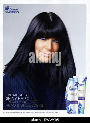 2010s UK Head & Shoulders Magazine Advert Stock Photo