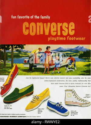 1960s USA Converse Magazine Advert Stock Photo - Alamy