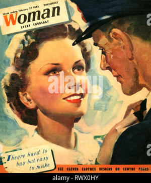 1940s UK Woman Magazine Cover Stock Photo