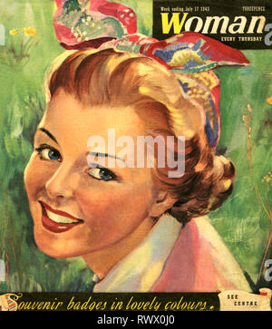 1940s UK Woman Magazine Cover Stock Photo