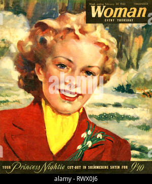 1940s UK Woman Magazine Cover Stock Photo