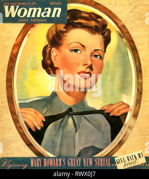 1940s UK Woman Magazine Cover Stock Photo