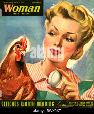 1940s UK Woman Magazine Cover Stock Photo