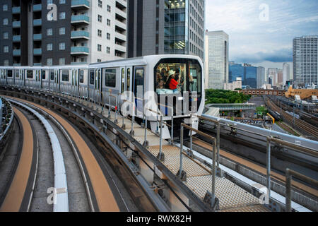 Yurikamome Monorail in Tokyo, Japan Stock Photo - Alamy