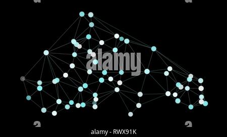 Digital transformation neural network vector concept Stock Vector