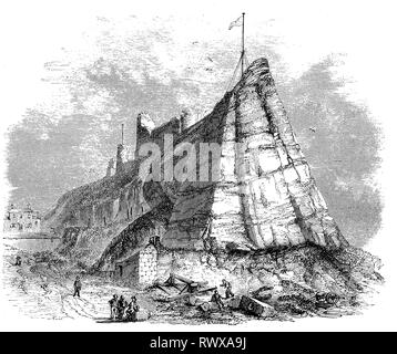 Hastings Castle, Hastings, East Sussex, England Stock Photo - Alamy