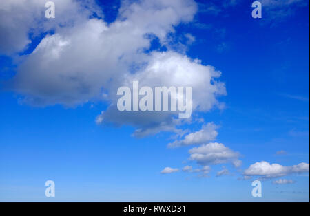cloud pattern on blue sky background Stock Photo
