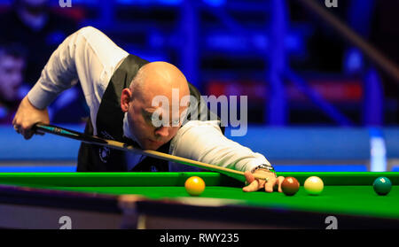 Preston Guild Hall, Preston, UK. 7th Mar, 2019. Snooker, Coral Players Championship; Stuart Bingham in action during the quarter final match against Mark Allen Credit: Action Plus Sports/Alamy Live News Stock Photo