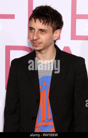 March 7, 2019 - Westwood, CA, USA - LOS ANGELES - MAR 7:  Moises Arias at the ''Five Feet Apart'' Premiere at the Bruin Theater on March 7, 2019 in Westwood, CA (Credit Image: © Kay Blake/ZUMA Wire) Stock Photo