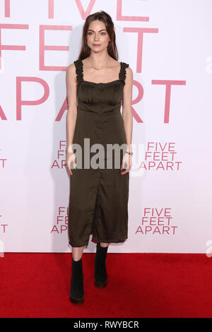 March 7, 2019 - Westwood, CA, USA - LOS ANGELES - MAR 7:  Caitlin Carver at the ''Five Feet Apart'' Premiere at the Bruin Theater on March 7, 2019 in Westwood, CA (Credit Image: © Kay Blake/ZUMA Wire) Stock Photo