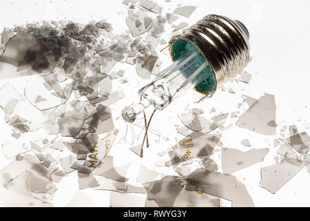 Blind bulb, broken, burnt out, blown, Stock Photo