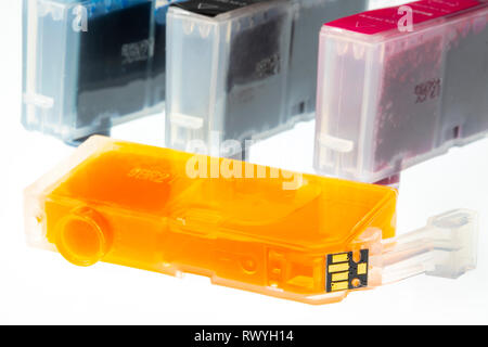 Printer Ink Cartridges, Full, Stock Photo