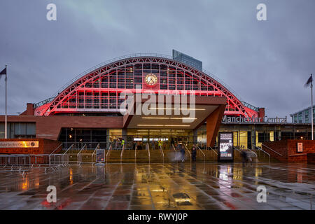 Manchester Central Convention Complex is an exhibition and conference centre converted from the former Manchester Central railway station Stock Photo