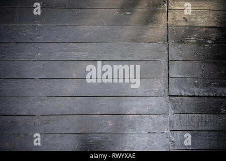 Dark wood background. brown paved floor Stock Photo