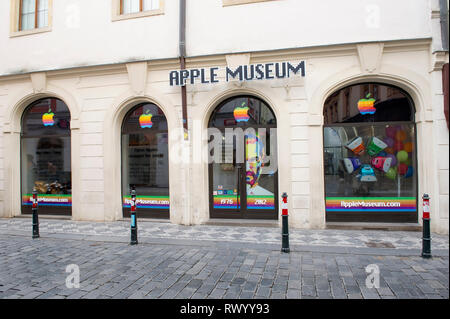 The Apple Museum in Old Town Prague (Praha), Czech Republic Stock Photo