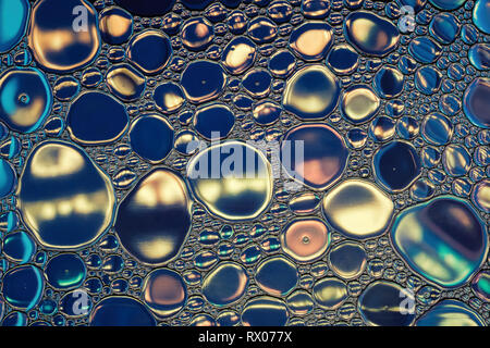 Beautiful macro abstract background. Glass surface with drops of rain backdrop. Stock Photo