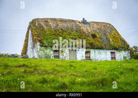 common reed houes on Inishmore, Aran Island, Ireland Stock Photo