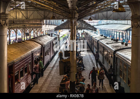 Colombo, Sri Lanka - December 19, 2018: Colombo Fort Railway Station. Sri Lanka. Stock Photo