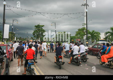 Kukup, a fishing village near the southern most tip of mainland Asia, Pontian, Malaysia Stock Photo