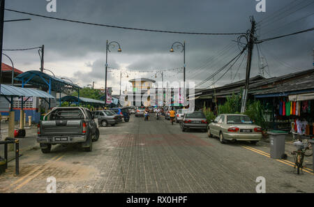 Kukup, a fishing village near the southern most tip of mainland Asia, Pontian, Malaysia Stock Photo