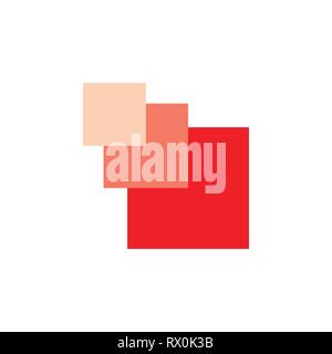 square pixels simple geometric gradient motion logo Stock Vector