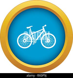 Bicycle icon blue vector isolated Stock Vector