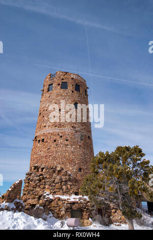 Desert View, Grand Canyon in the winter Stock Photo