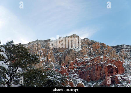 Sedona in the winter Stock Photo