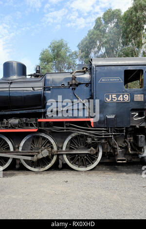 The J549 oil burning steam locomotive built in 1954 by the British ...