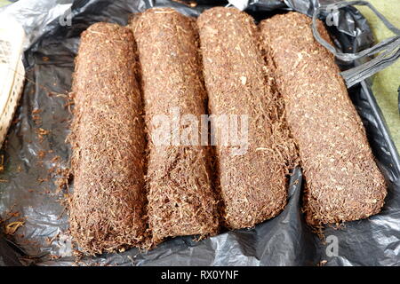 tobacco rolls for cigarette ingredients Stock Photo