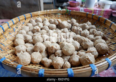 freshly cooked meatballs Stock Photo