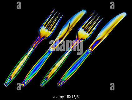 cross polarization Stock Photo