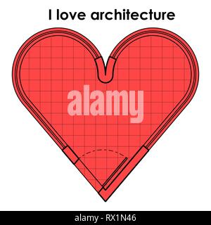 I love architecture Stock Vector