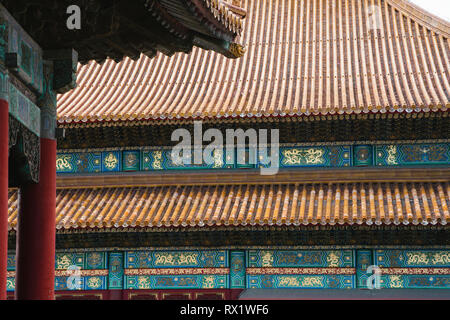 Low angle View of Forbidden City Stock Photo