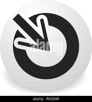 Position, accuracy, alignment concept icon, Cursor points inside a ...
