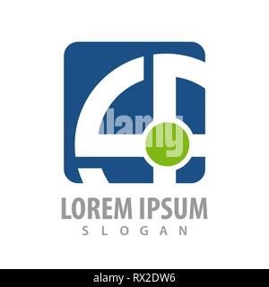 Square rotate line logo concept design. Symbol graphic template element Stock Vector