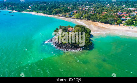 Aerial. Weligama, Sri Lanka. Stock Photo