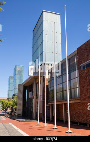 Johannesburg, South Africa, 17th February - 2019: Exterior view of Constitutional Court in city. Stock Photo