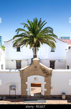 Johannesburg, South Africa, 17th February - 2019: Exterior view of old prison fort in city centre Stock Photo