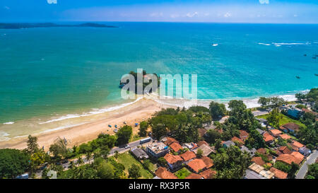 Aerial. Weligama, Sri Lanka. Stock Photo