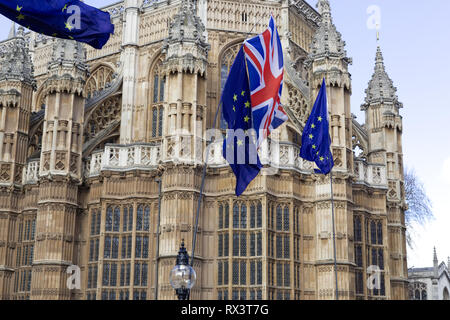 Brexit protest London England Stock Photo