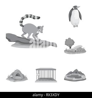 lemur,penguin,trees,cave,cell,lake,monkey,white,sand,bear,empty,pool,sloth,christmas,landscape,grass,protection,pond,tail,arctic,growth,recess,run,small,exotic,ice,leaves,mountain,zoo,park,safari,animal,nature,fun,fauna,entertainment,forest,flora,set,vector,icon,illustration,isolated,collection,design,element,graphic,sign,mono,gray Vector Vectors , Stock Vector