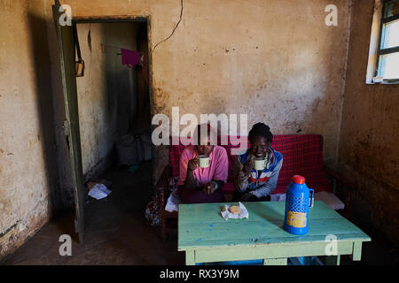 Kenya, Kericho county, Kericho, Evaline CHebe, 35 old, tea picker at home Stock Photo