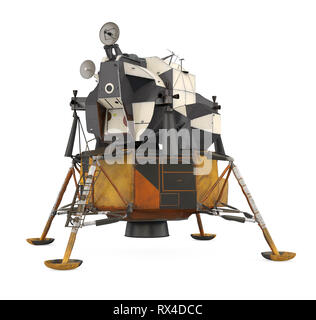 Apollo Lunar Module Isolated Stock Photo