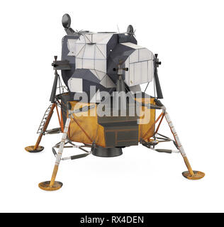 Apollo Lunar Module Isolated Stock Photo