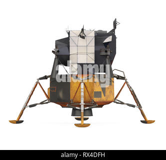 Apollo Lunar Module Isolated Stock Photo