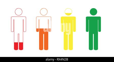charging your life battery person pictogram vector illustration EPS10 Stock Vector