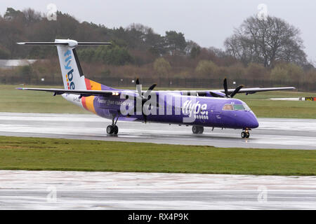 FlyBe airlines Spirit of Exeter. Flybe - British European Stock Photo