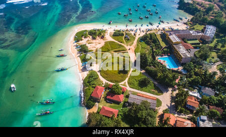 Aerial. Weligama, Sri Lanka. Stock Photo