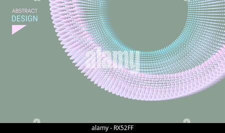 Sphere with connected lines and dots. Wireframe illustration. Abstract 3d grid design. Technology style. Stock Vector